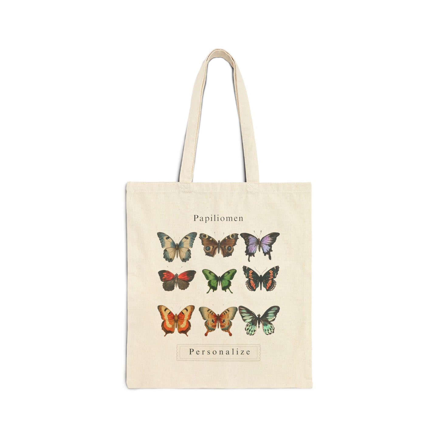Personalized butterfly tote,Cotton Canvas Tote Bag