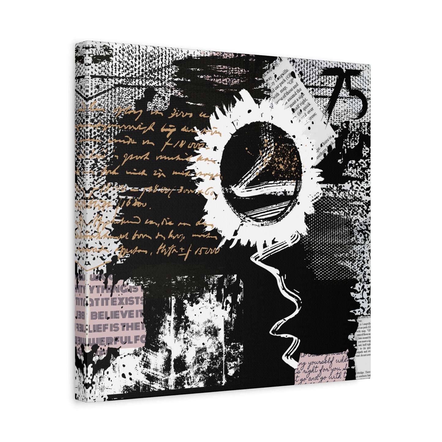 Contemporary abstract Mixed Media Style wall art Gallery Wrap