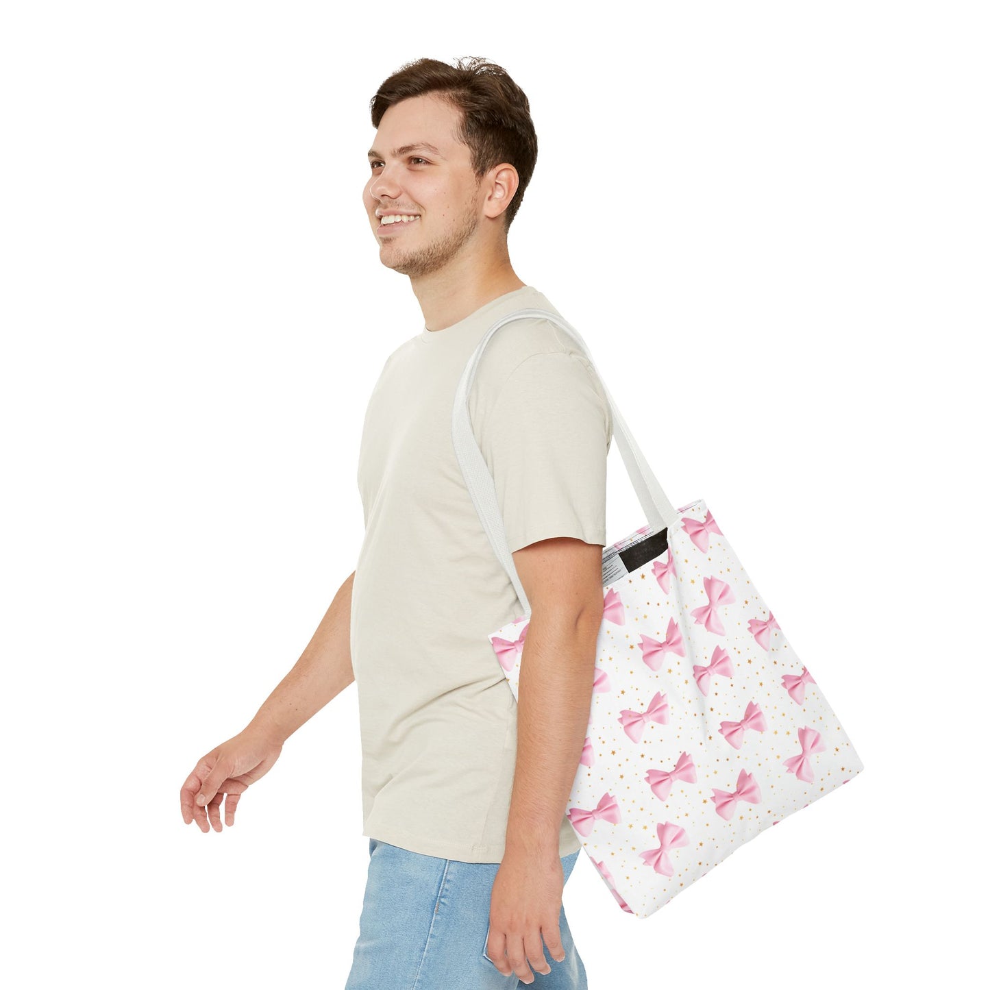 Chic Bow Tote Bag | Eco-Friendly Shopping Bag, Fashion Accessory, Cute Gift for Her, Birthday Present, Stylish Purse