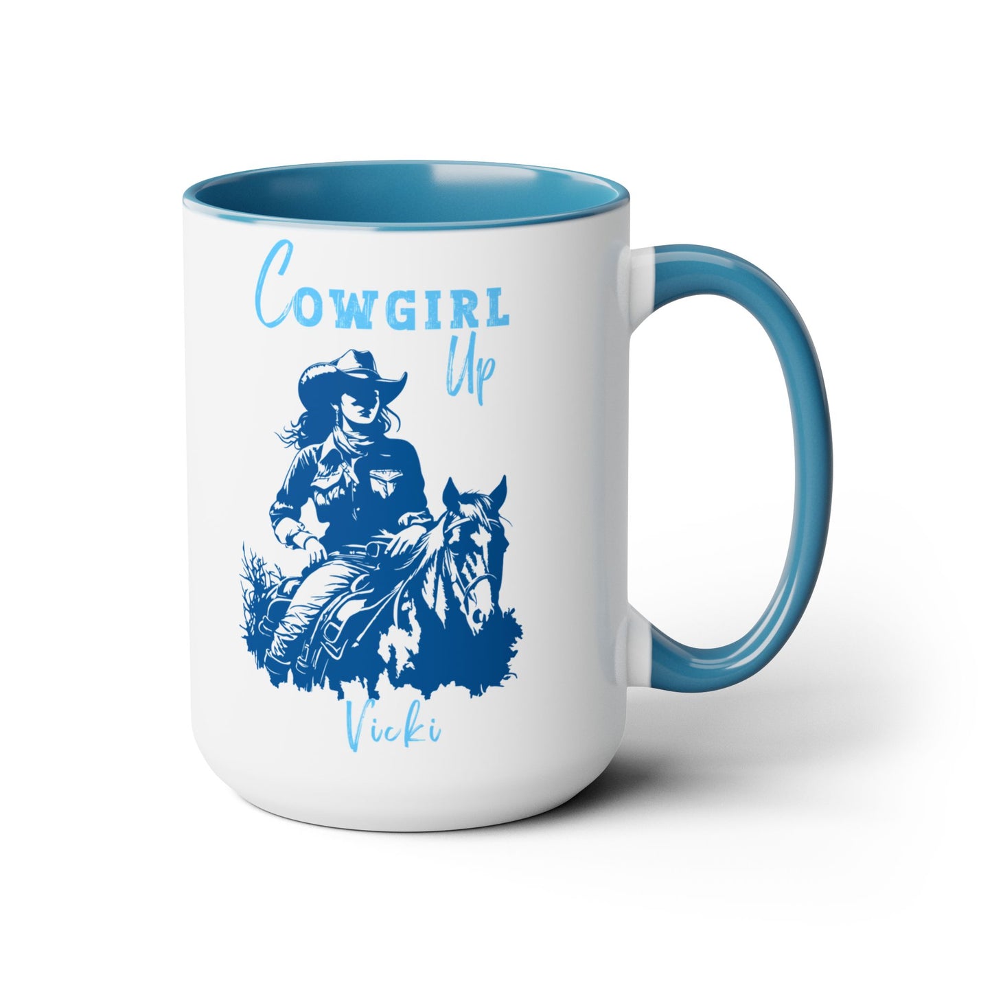 Copy of Cowgirl Mug, Large coffee mug, Cowgirl up, Two-Tone Coffee Mugs, 15oz Western style Boots Hat lasso, Country Mug for Hot Cocoa ,