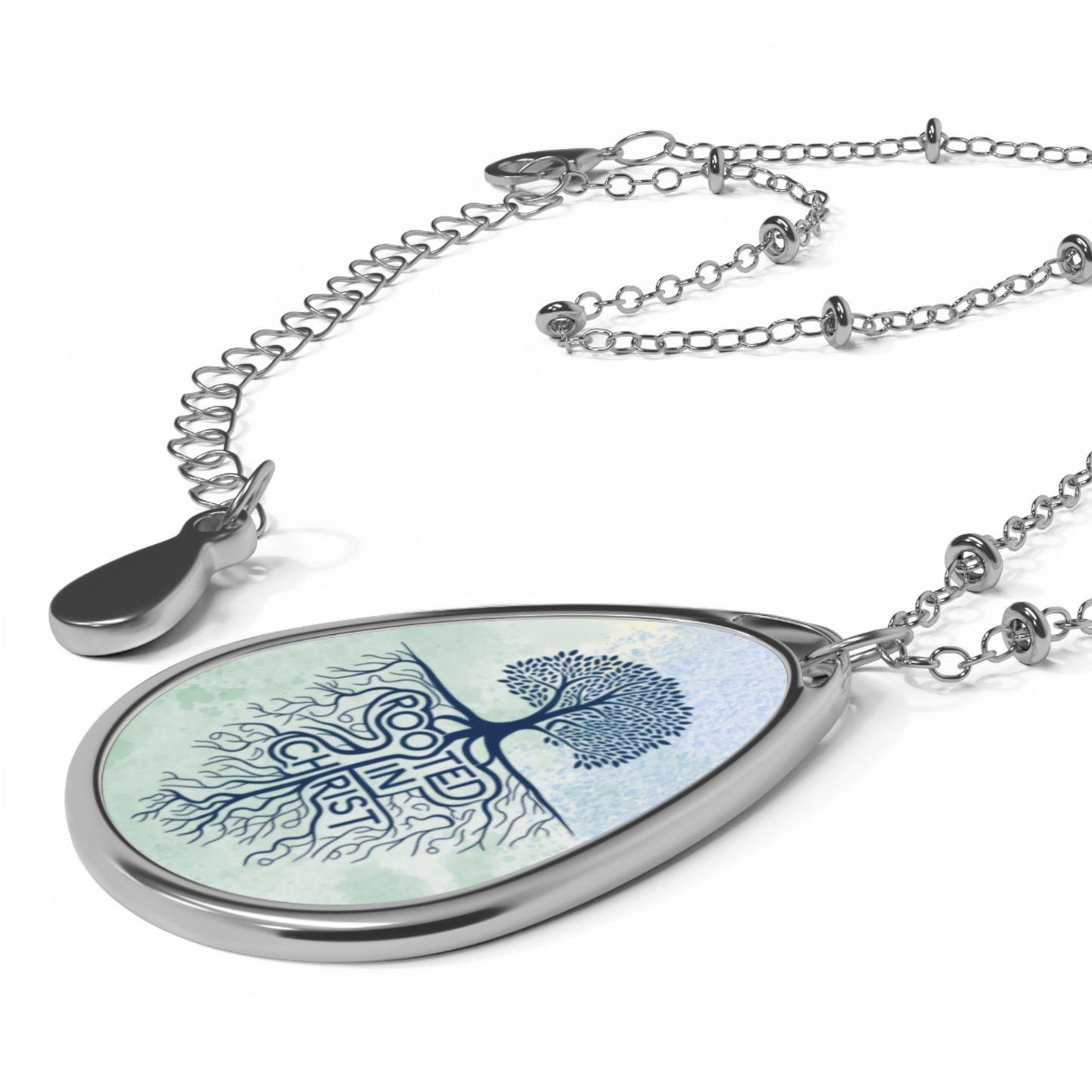 Womens Christian Necklace, Christian Tree of Life, Rooted in Christ, Jewelry, Pendant, Religious Gift, Inspirational Necklace,Gift for Her