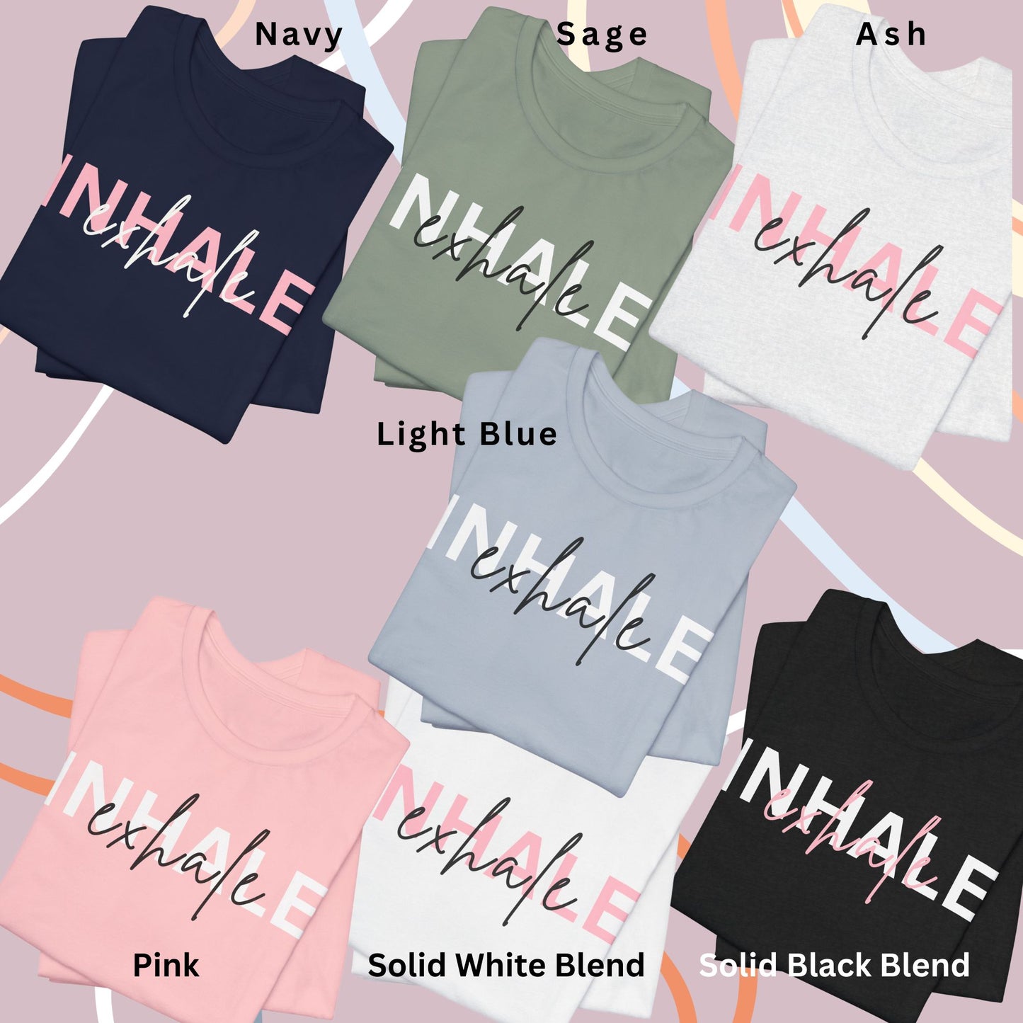 Ladies 'Inhale Exhale' Breathe Tee Shirt