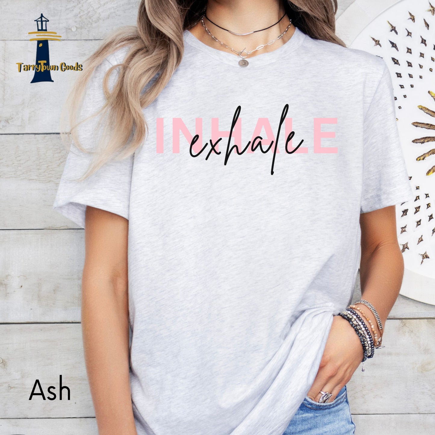 Ladies 'Inhale Exhale' Breathe Tee Shirt
