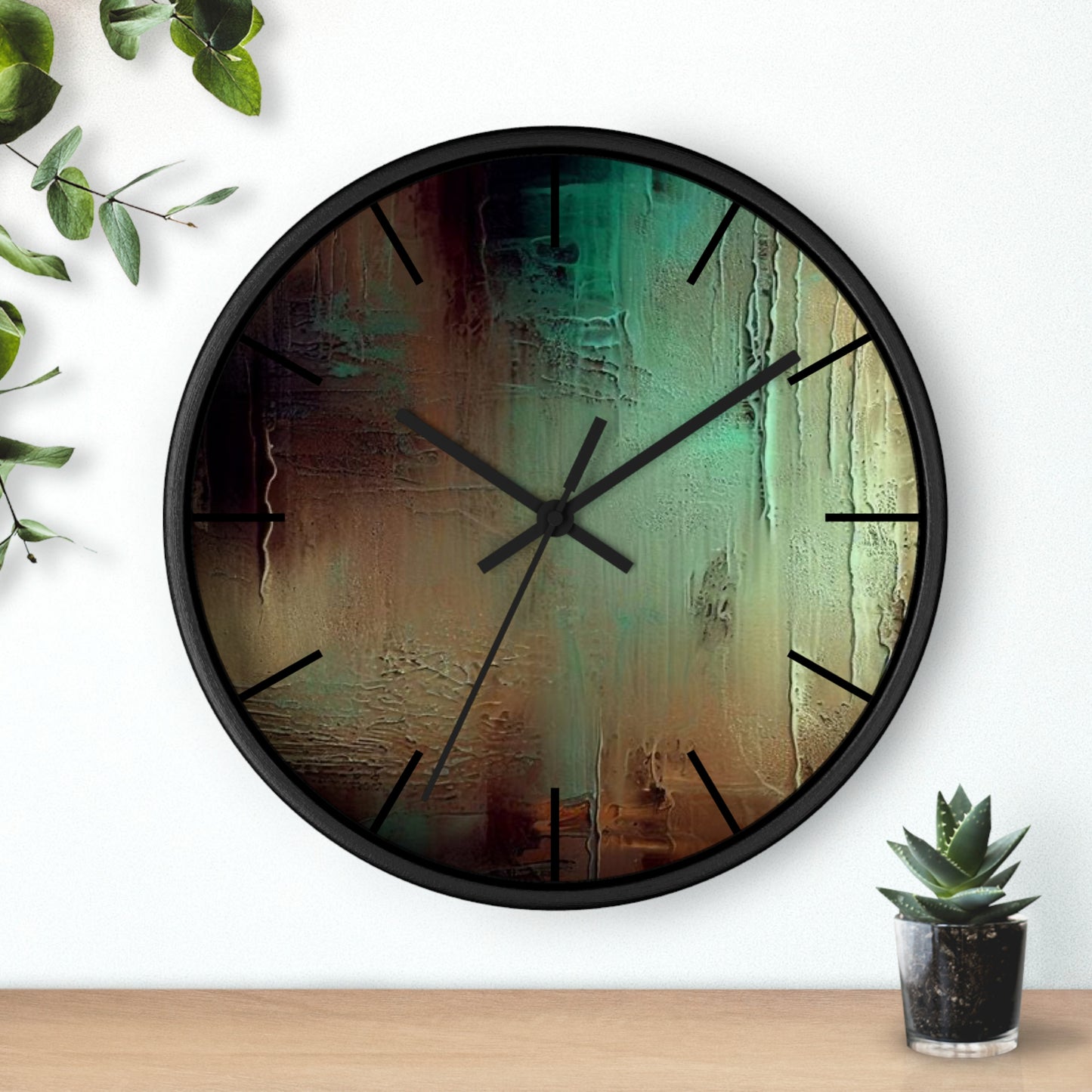 Abstract Art, Wall Clock, Silent, Gift idea, Office, living room, Bedroom quiet, Unique wall clock