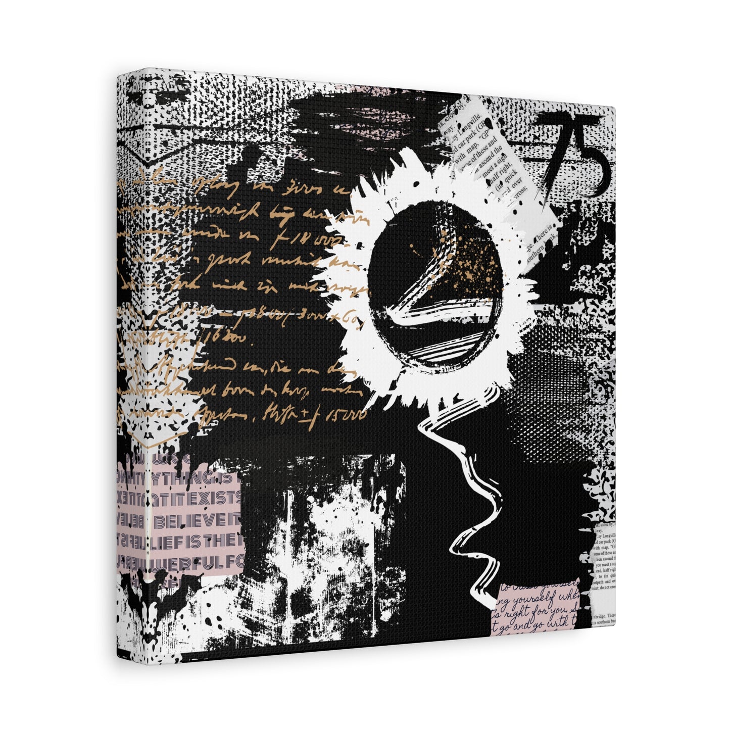 Contemporary abstract Mixed Media Style wall art Gallery Wrap