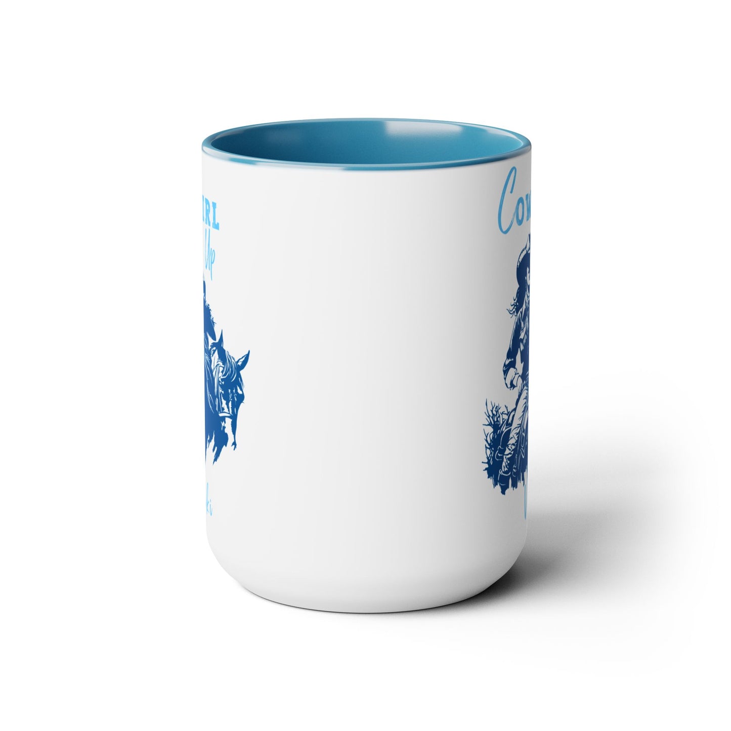 Copy of Cowgirl Mug, Large coffee mug, Cowgirl up, Two-Tone Coffee Mugs, 15oz Western style Boots Hat lasso, Country Mug for Hot Cocoa ,