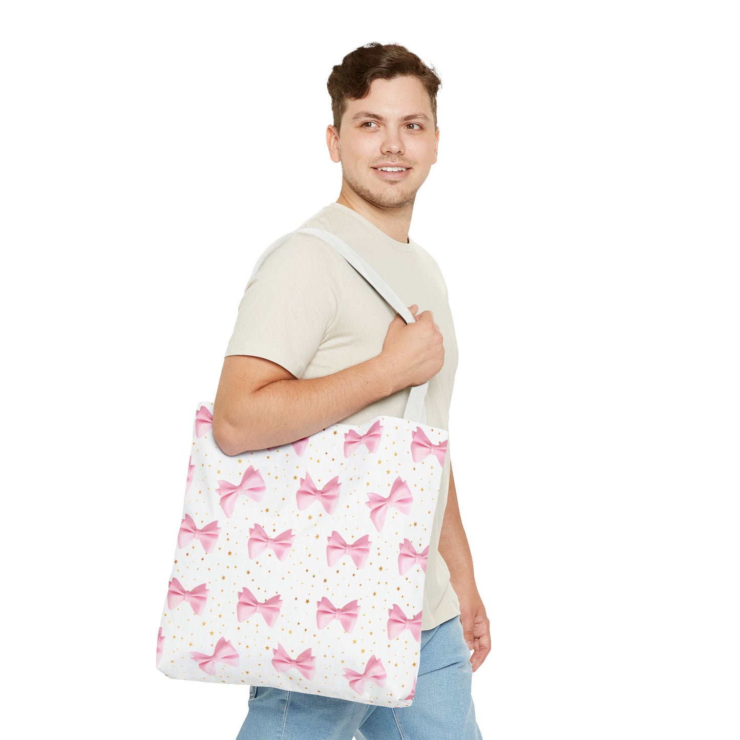Chic Bow Tote Bag | Eco-Friendly Shopping Bag, Fashion Accessory, Cute Gift for Her, Birthday Present, Stylish Purse