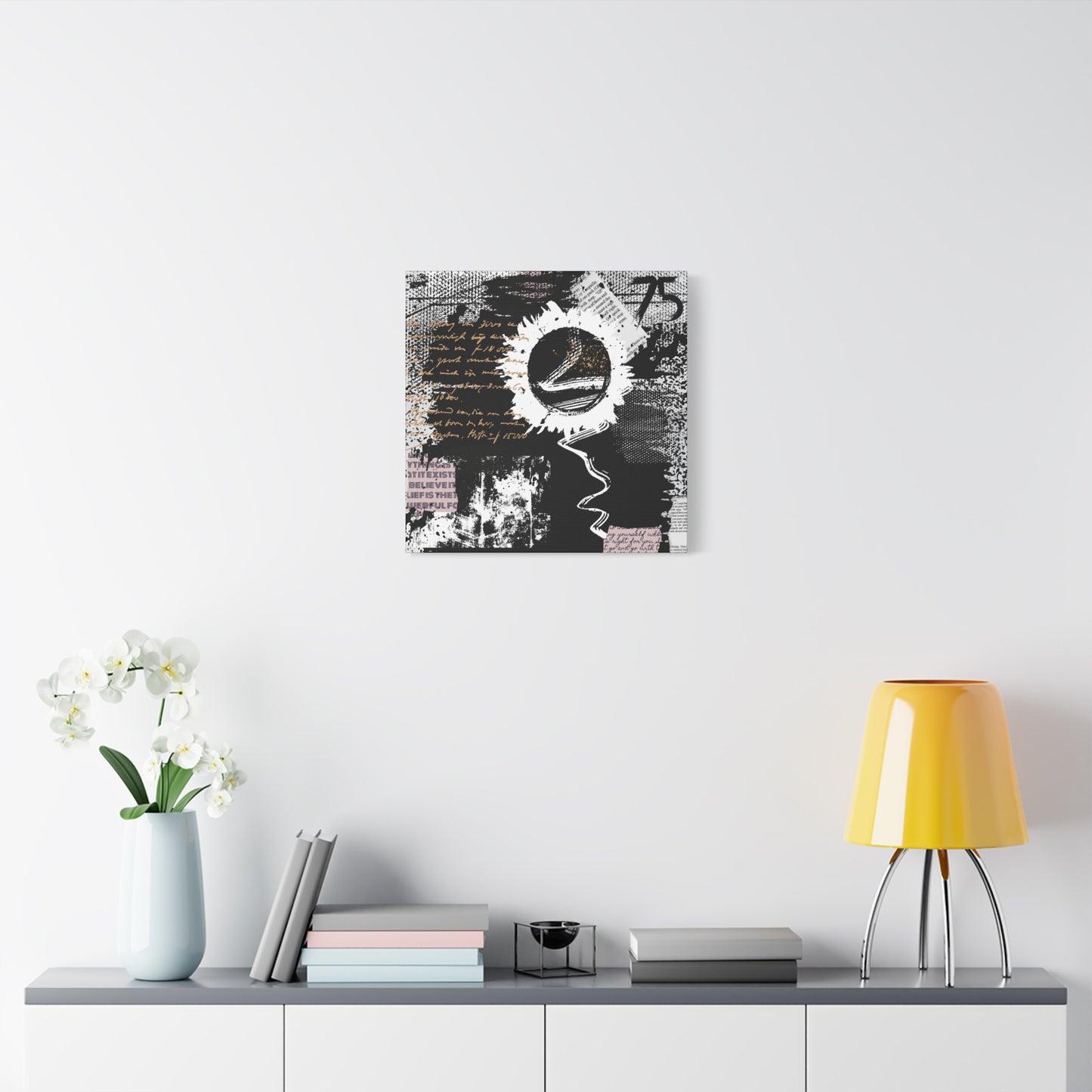 Contemporary abstract Mixed Media Style wall art Gallery Wrap