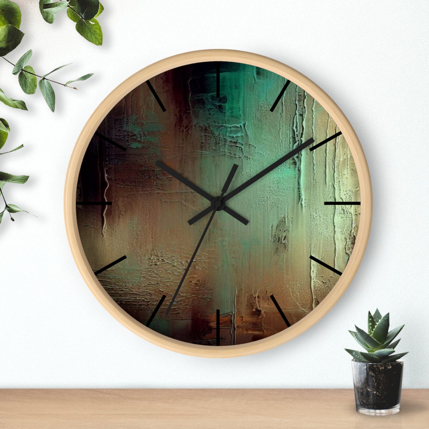 Abstract Art, Wall Clock, Silent, Gift idea, Office, living room, Bedroom quiet, Unique wall clock