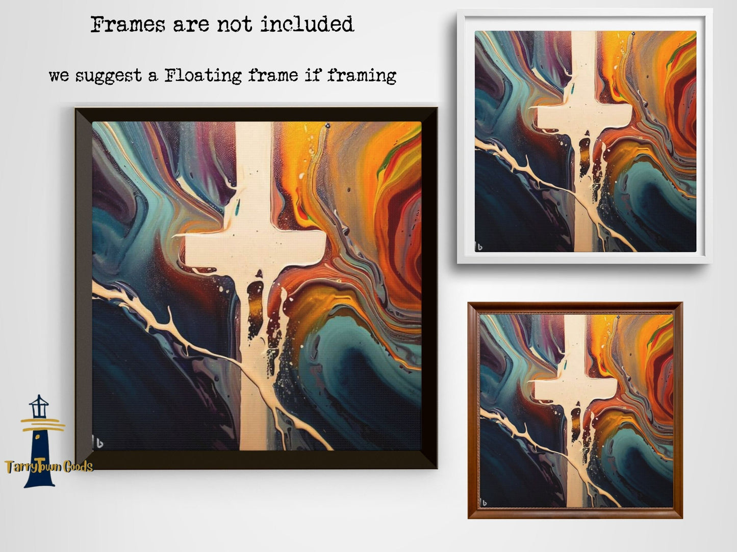 Resplendent Harmony - Original Christian Fluid Art - Printed on Canvas