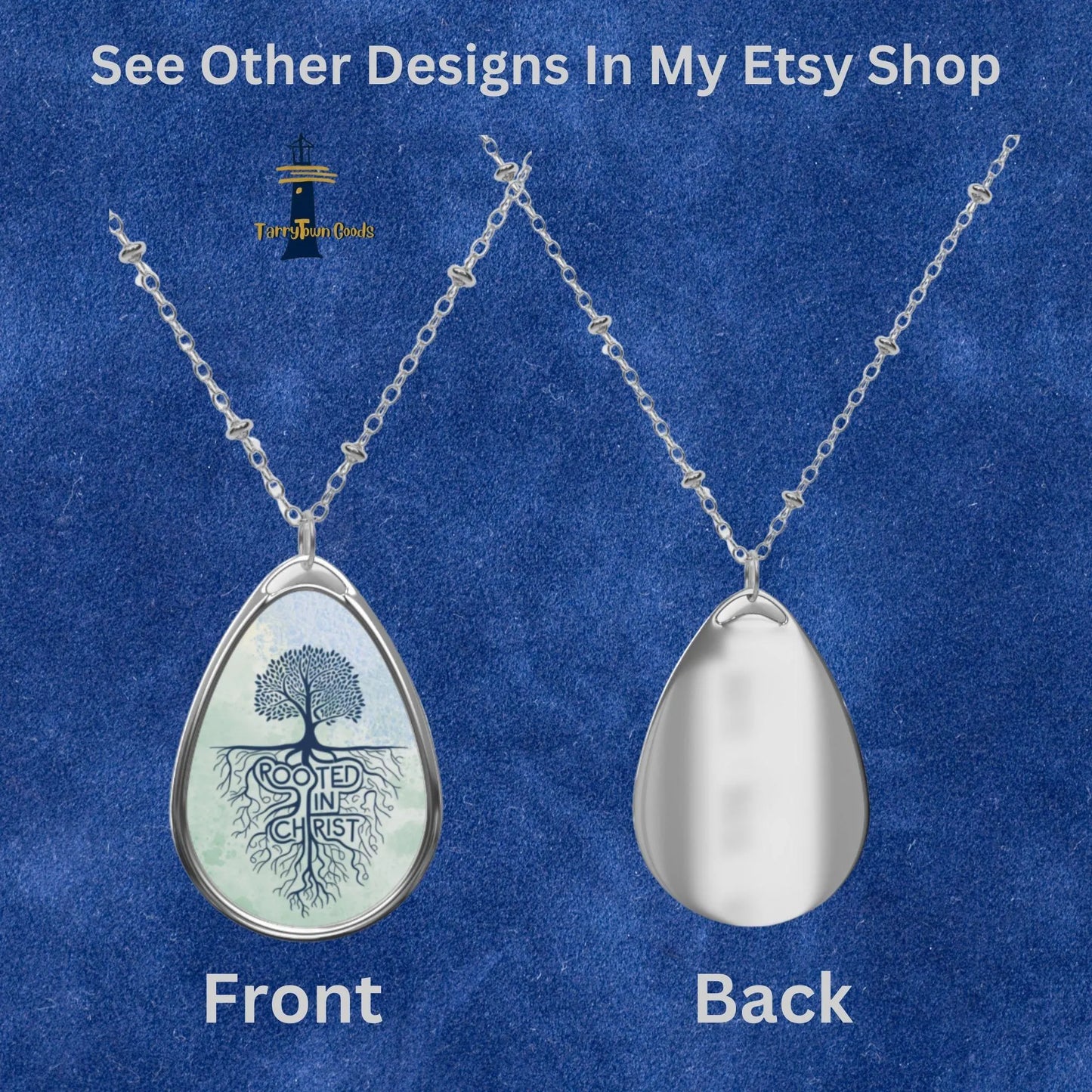 Grace Upon Grace Oval Necklace - Inspirational Jewelry for Faith, Friendship, Birthdays, Bridesmaid Gifts, Everyday Wear