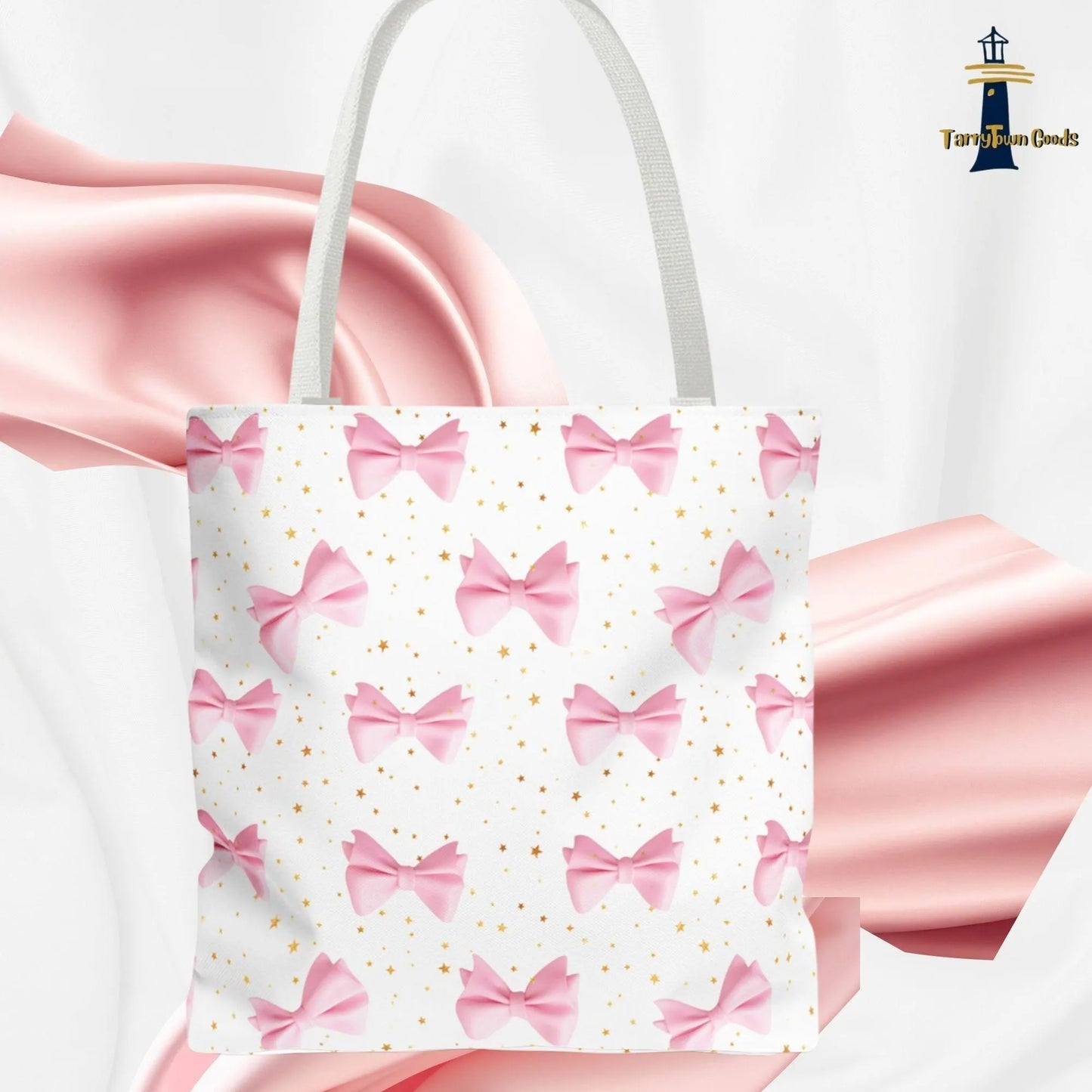 Chic Bow Tote Bag | Eco-Friendly Shopping Bag, Fashion Accessory, Cute Gift for Her, Birthday Present, Stylish Purse