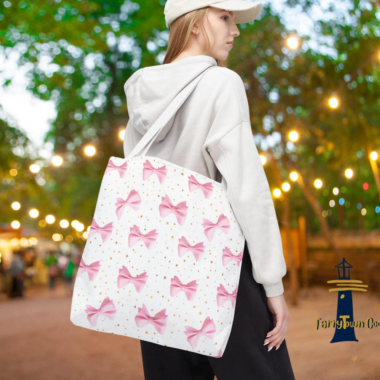 Chic Bow Tote Bag | Eco-Friendly Shopping Bag, Fashion Accessory, Cute Gift for Her, Birthday Present, Stylish Purse