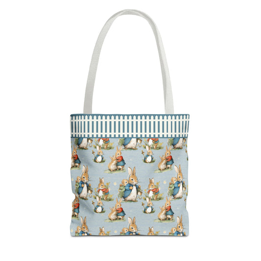 Peter Bunny Blue,Tote Bag (AOP)