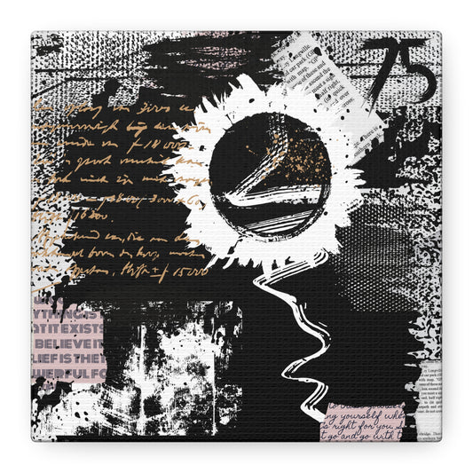 Contemporary abstract Mixed Media Style wall art Gallery Wrap
