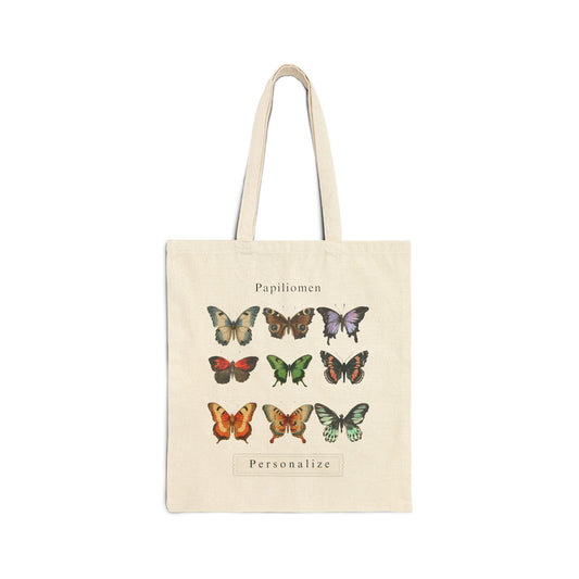 Personalized butterfly tote,Cotton Canvas Tote Bag