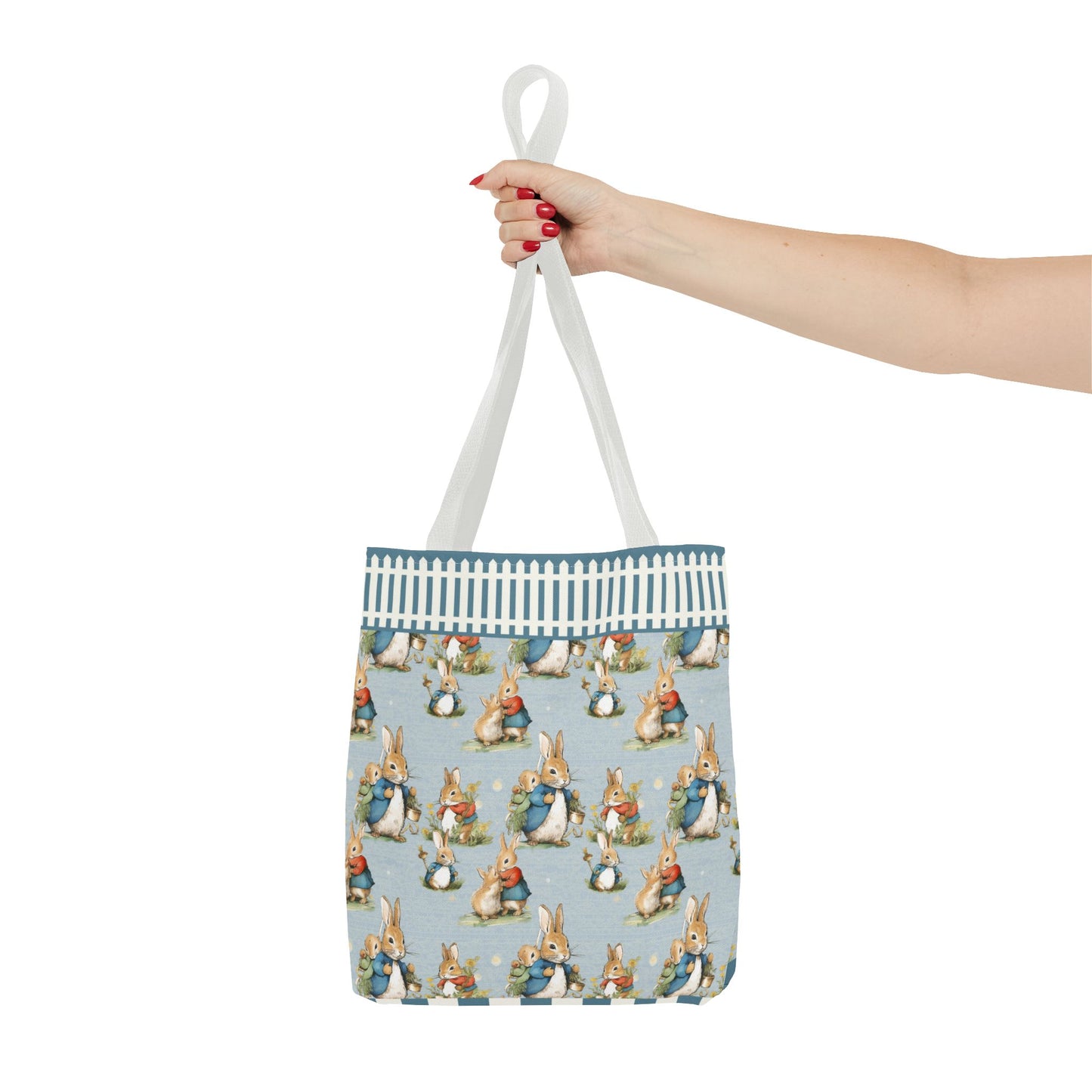 Peter Bunny Blue,Tote Bag (AOP)