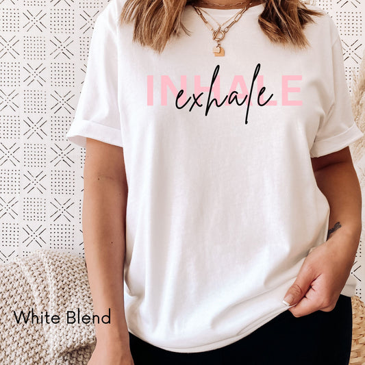Ladies 'Inhale Exhale' Breathe Tee Shirt