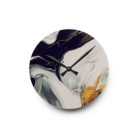 Marble Style Acrylic Wall Clock,