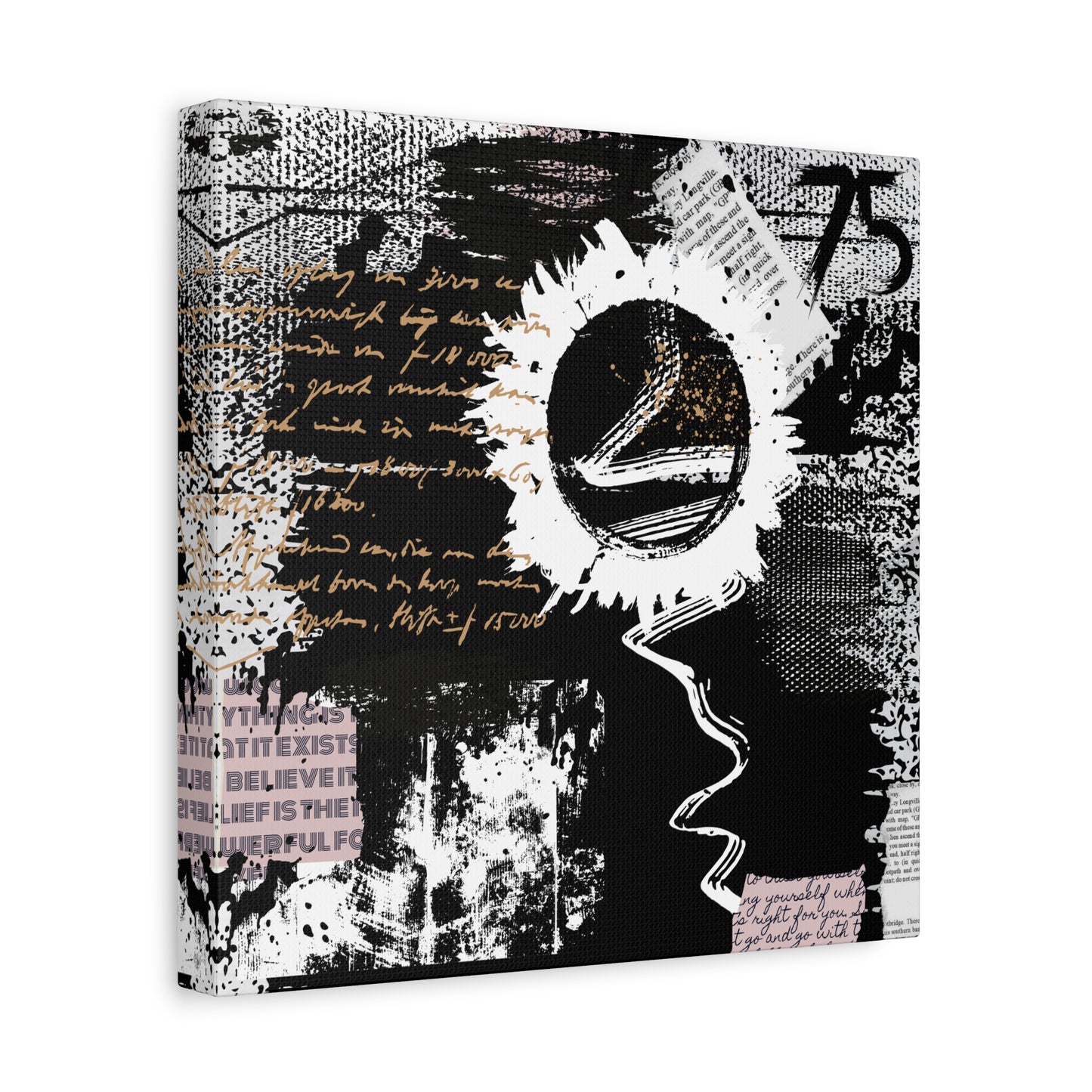 Contemporary abstract Mixed Media Style wall art Gallery Wrap