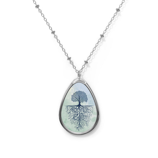 Womens Christian Necklace, Christian Tree of Life, Rooted in Christ, Jewelry, Pendant, Religious Gift, Inspirational Necklace,Gift for Her