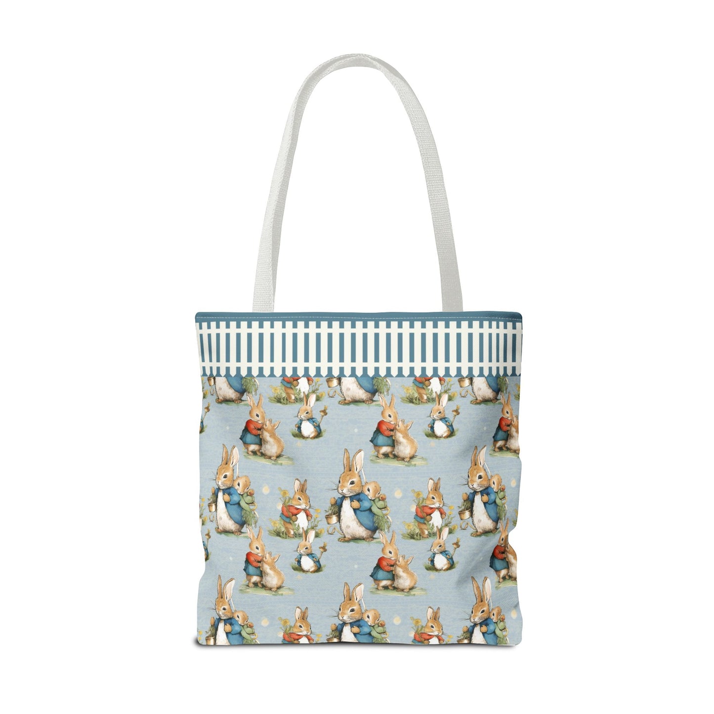 Peter Bunny Blue,Tote Bag (AOP)