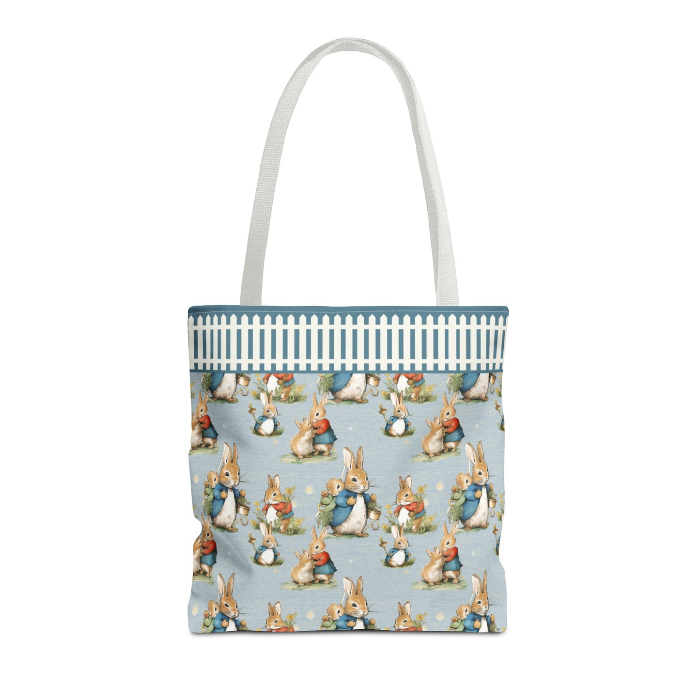 Peter Bunny Blue,Tote Bag (AOP)