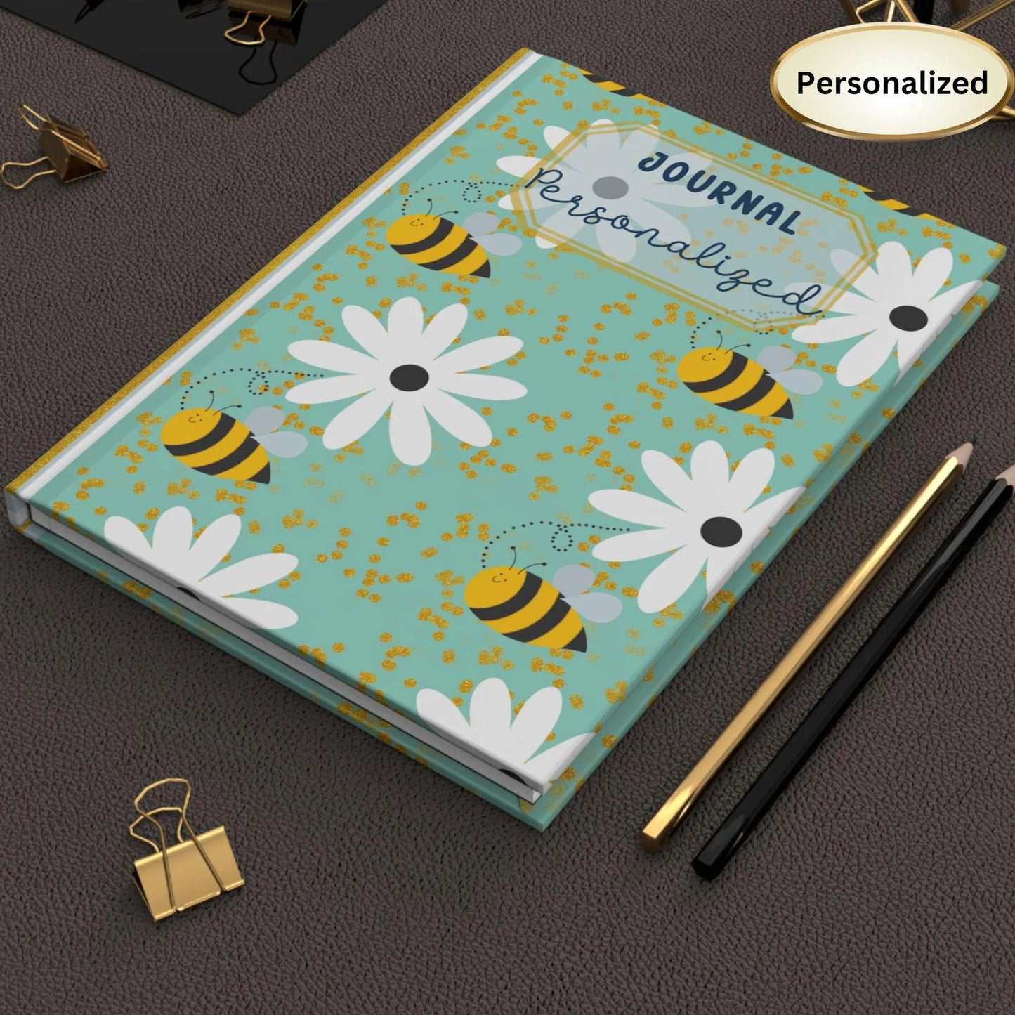 Bee Journal Hardcover Journal Matte